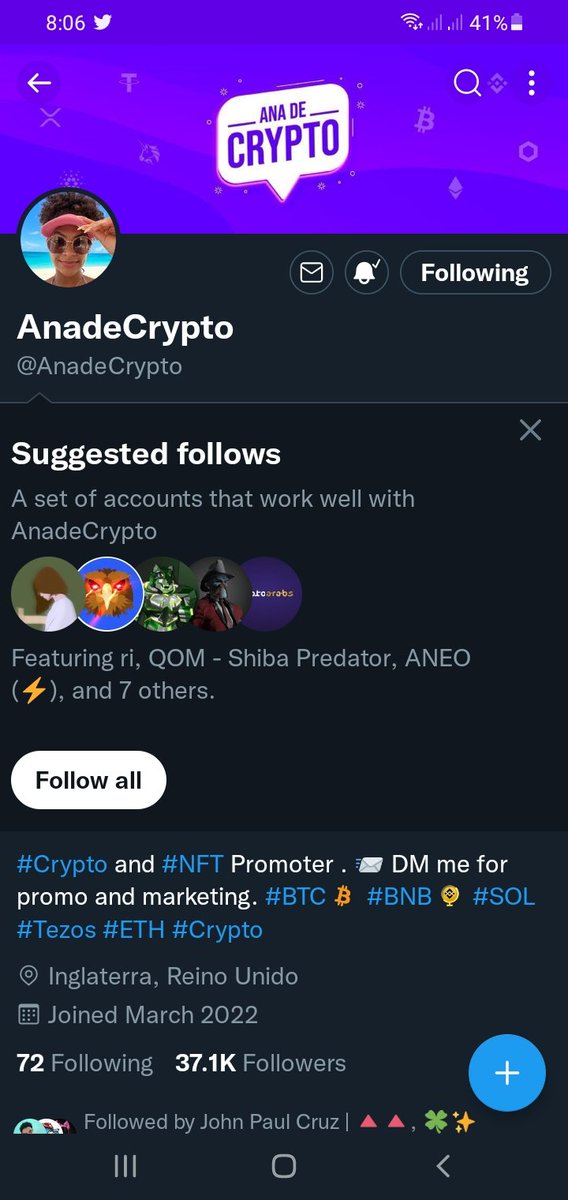 mdalinoor01's tweet photo. @GiveAwayHost @AnadeCrypto Done✅ https://t.co/axW9RW1dBr