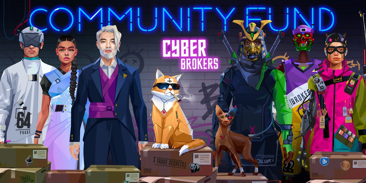 Creating a universe as rich as CyberBrokers takes a community - and luckily, we have the best one.

We are excited to announce the Community Fund to help empower you to bring epic ideas to life! ✨ 

cyberbrokers.substack.com/p/announcing-t… 

🗓️Tomorrow 5/20: Twitter Spaces AMA @ 10am CDT
