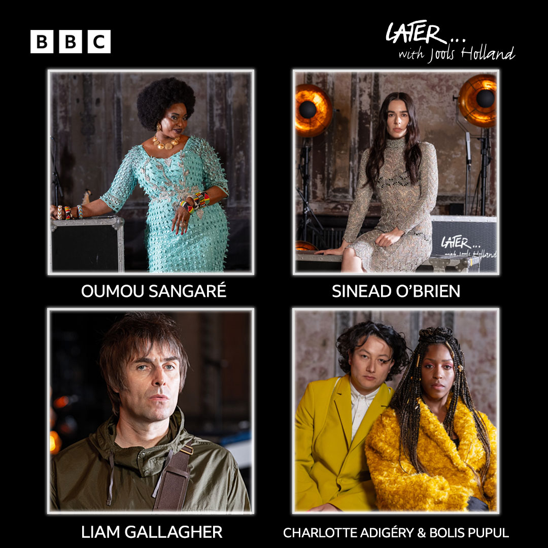 OumouSangare's tweet photo. Iโll be on Later with Jools Holland this Saturday at 10pm BST! Tune in on BBC Two and BBC iPlayer๐บ
@BBCLater
#BBCLater #SATURDAY #livemusic #OumouSangare #Lineup https://t.co/HNTpgH8WhZ