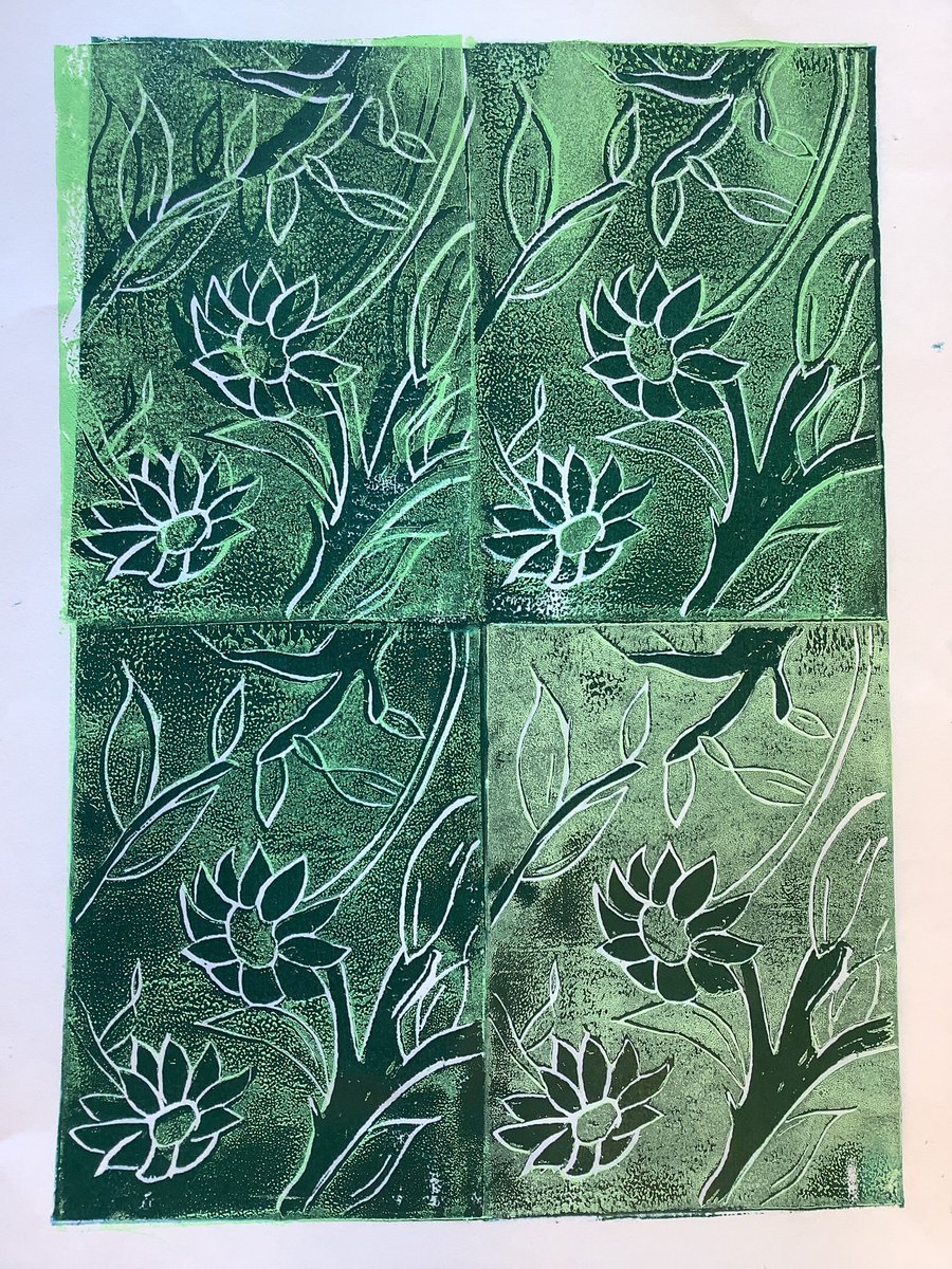 NotreDame_ART's tweet photo. #year6 #prep have started printing their William Morris inspired  designs in art this week #williammorrisgallery https://t.co/hQ4bl50pqq