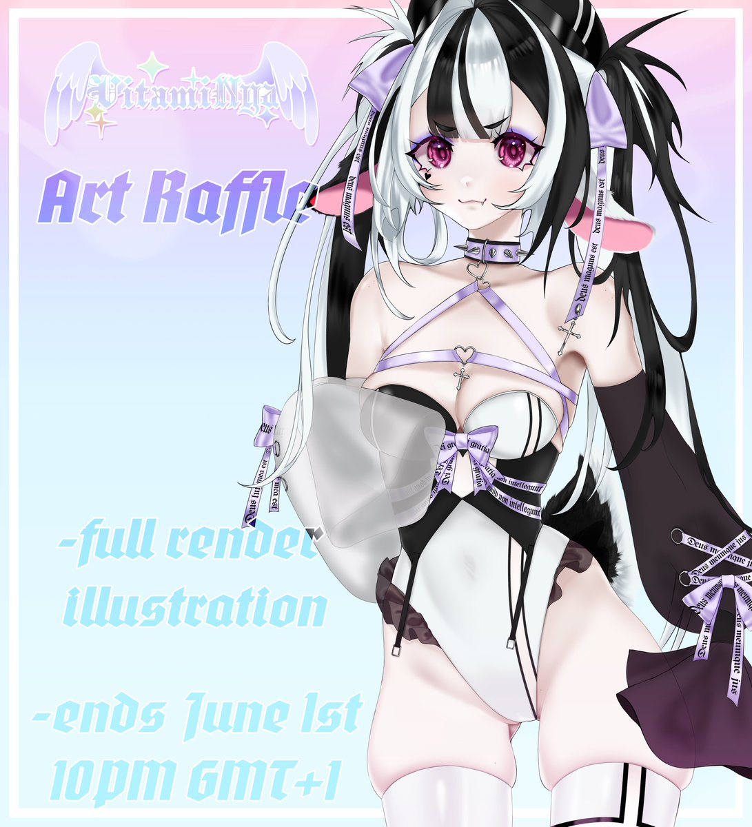 vitaminyaa's tweet photo. ⋆ ˚｡⋆୨୧˚RAFFLE TIME˚୨୧⋆｡˚ ⋆

Rules:
- follow me
- like
-retweet

Winner gets a fully rendered illustration of their character with a simple background
Good luck everyone ｡*ﾟ+.*｡(❁´◡`❁).｡:+*

Ends June 1st 10pm GMT+1

-ˋˏ #VTuberUprising ⭑ #VTuberEN ⭑ #artraffle ˎˊ- https://t.co/YAsP2B832d