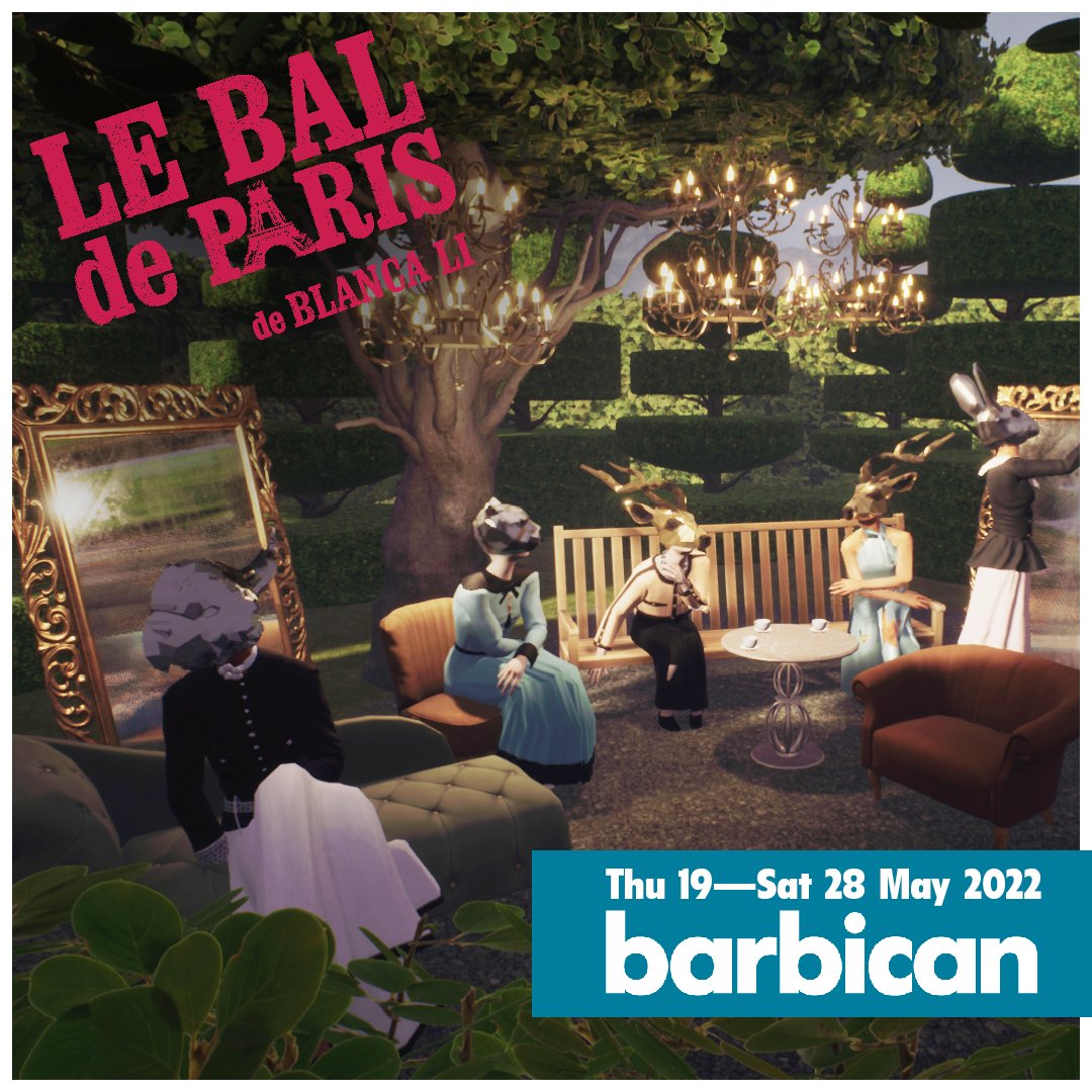 Is Live Show your cup of tea?

💃 Le Bal de Paris de Blanca Li is back in London til May 28th!

🫖  Everyday from Tea time to 10pm at <a href="/BarbicanCentre/">Barbican Centre</a> 

🎟️ Few tickets left: barbican.org.uk/whats-on/2022/…

#VR  #LeBalDeParis #XR