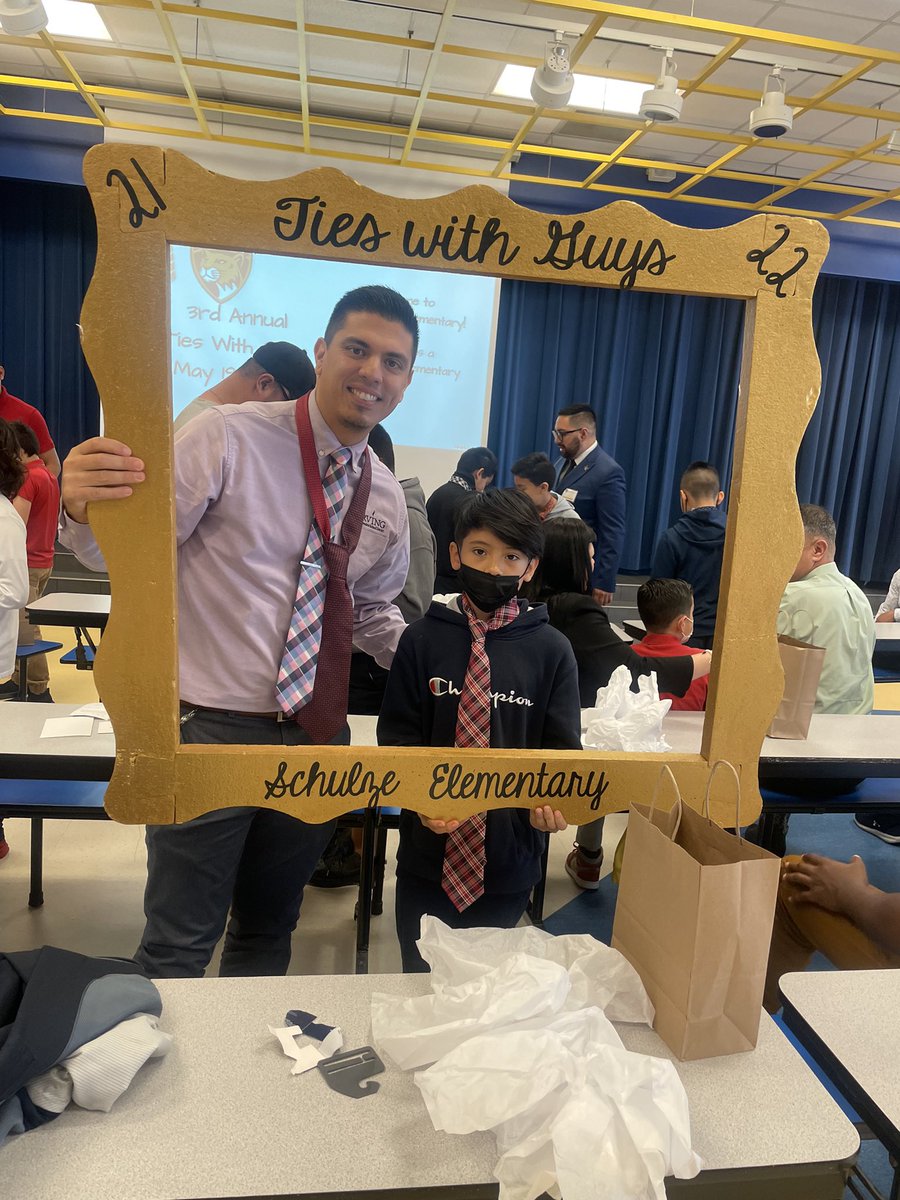 Ties with guys event at Schulze. 

#irvingisd