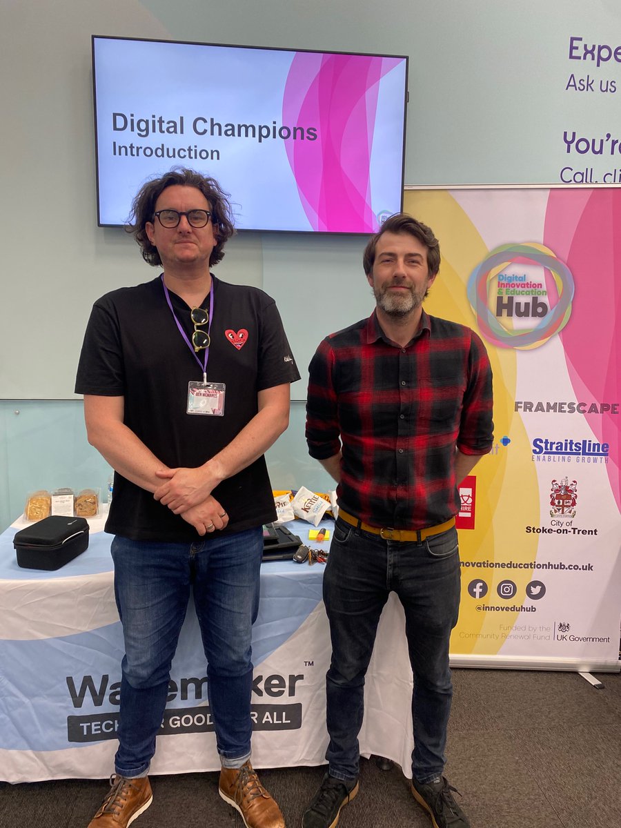 innovationeducationhub (@innoveduhub) on Twitter photo Today the <a href="/wavemakerstoke/">Wavemaker Stoke</a> team are welcoming the digital champions into the new community role as part of the #communityrenewalfund project <a href="/SoTCityCouncil/">Stoke-on-Trent CC</a> 
#digital #DigitalInclusion #community Today the <a href="/wavemakerstoke/">Wavemaker Stoke</a> team are welcoming the digital champions into the new community role as part of the #communityrenewalfund project <a href="/SoTCityCouncil/">Stoke-on-Trent CC</a> 
#digital #DigitalInclusion #community