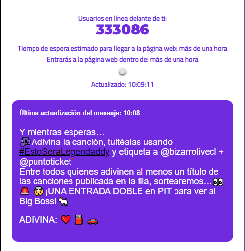 Cryptot0wers's tweet photo. GASOLINAAA #EstoSeraLegendaddy @bizarrolivecl @puntoticket https://t.co/xcita5R2Bs