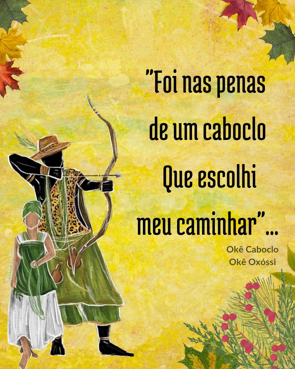 luzdavidaacre's tweet photo. Salve salve povo do axé ✨🔥
Entre pedras e espinhos, entrega teus caminhos para Oxóssi, deixa o poder de sua flecha ser a tua bússola. Oxóssi aponta sempre a direção, observe os rastros que estão sendo deixados para você trilhar 🏹🏹
Salve o rei das matas 💚
#OkeOxossi https://t.co/vb7nrxXGmy