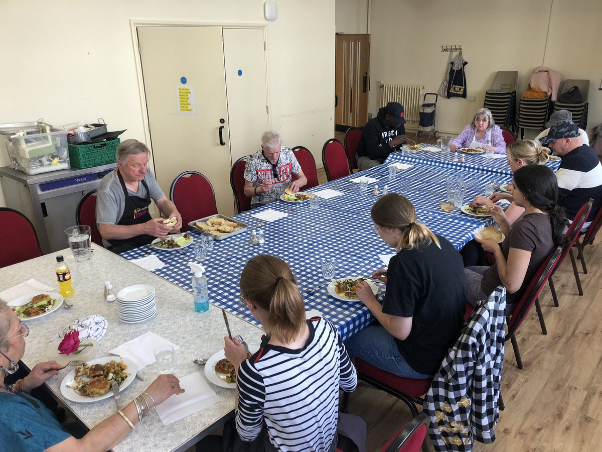 What a spread we had today at Food for Thought - so many amazing flavours - all made possible by the fantastic weekly donations from M&amp;S <a href="/nbrly/">neighbourly.com</a> and Waitrose <a href="/FareShareSW/">FareShare South West</a> @BathMind