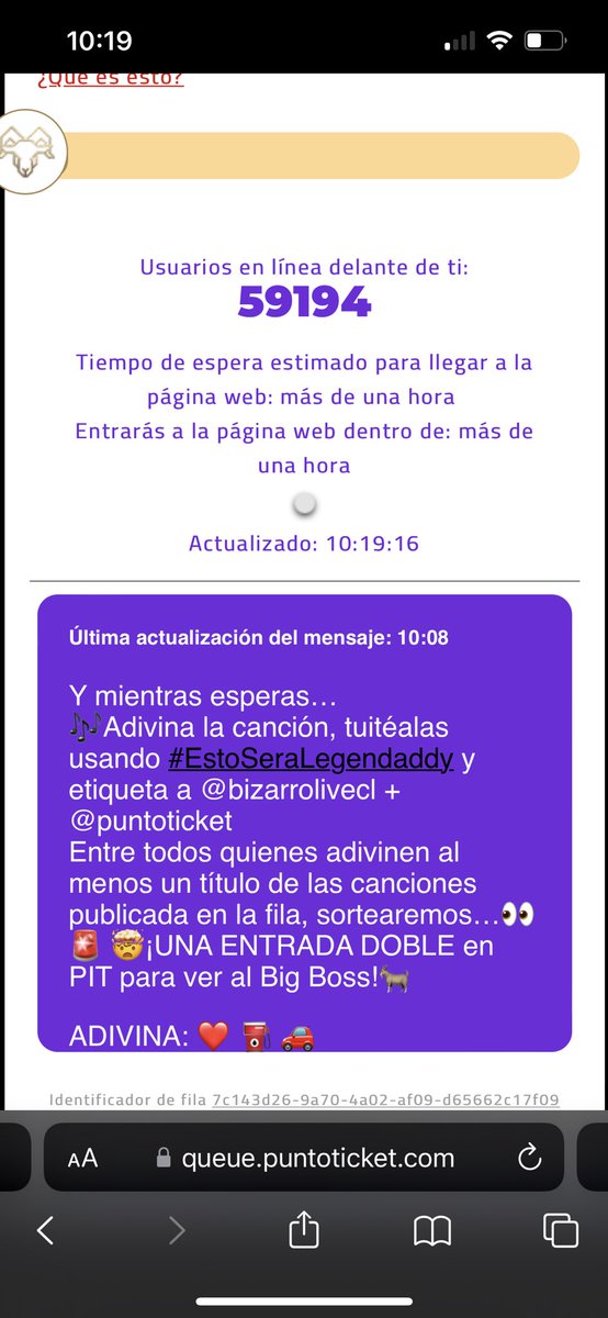 fer_castanedac's tweet photo. #EstoSeraLegendaddy Gasolina 🚗⛽️❤️‍🔥 @bizarrolivecl @puntoticket https://t.co/uJ6DXRGnH6