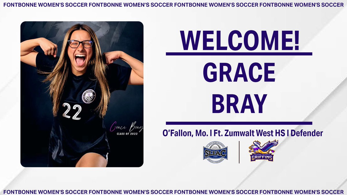 fbuwsoccer's tweet photo. Welcome Grace, to our 2022 freshman class⚽️💜 https://t.co/36zJFWpqiJ