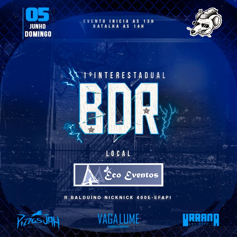 bdr_chapeco's tweet photo. É COM ORGULHO QUE ANUNCIAMOS NOSSO 1º INTERESTADUAL BATALHA DA RATARIA
O EVENTO IRÁ ACONTECER DIA 05/06/22 A PARTIR DAS 13H NO ESPAÇO ECO EVENTOS
TEREMOS 16 MC'S, 5 CIDADES E 2 ESTADOS PRESENTES!
AS SELETIVAS IRÃO ACONTECER NAS CIDADES CONVIDADAS PARA O EVENTO. https://t.co/4JRnm5HR8J