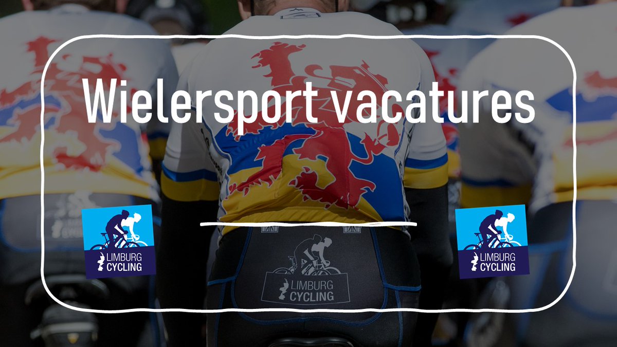 😍Vacatures in de wielersport!

🚴🚵‍♂️Van je hobby je werk maken? Dan kan in de wielersport!

Er staan meerdere #vacatures open bij o.a. <a href="/JumboVismaRoad/">DavidRRCegg</a> , <a href="/RideShimano/">RideShimano</a>, Tehava en het nieuwe Velodroom. 

ℹ️ Zie 👉limburgcycling.com/wielervacature…

#limburgcycling