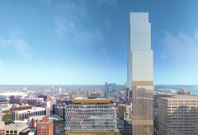 Detroitisit's tweet photo. This week, after breaking ground 5 years ago, @BedrockDetroit provided the public with a 1st look at the inside of the New Development on the Site of the Former Hudson’s Department Store.
The development is expected to be completed in 2024.
Read more at https://t.co/YWcFk2jkEG https://t.co/DqpgyieLqV