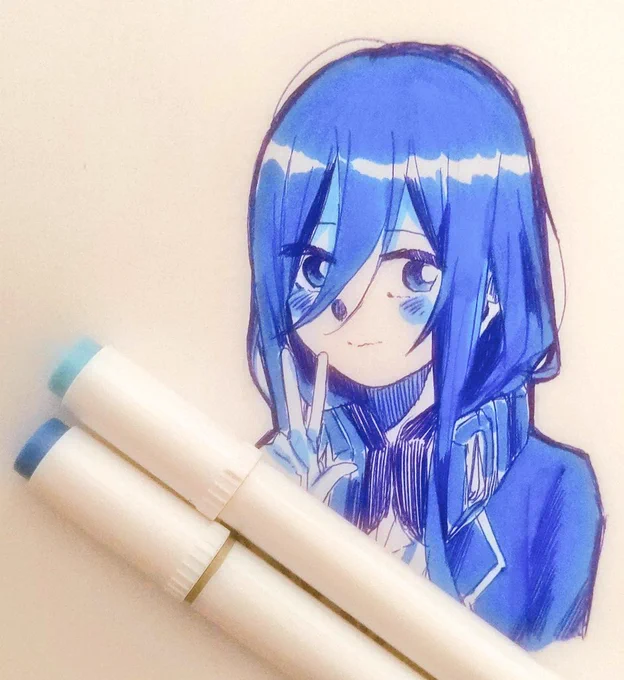 青いミク
#五等分の花嫁
#イラスト 