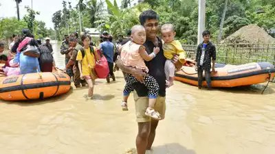 timesofindia's tweet photo. #Flood condition worsens in #Assam, #landlsides in Arunachal: Top developments
Read: https://t.co/hQibaLjbwr
#AssamFloods https://t.co/xg9NfGfIli