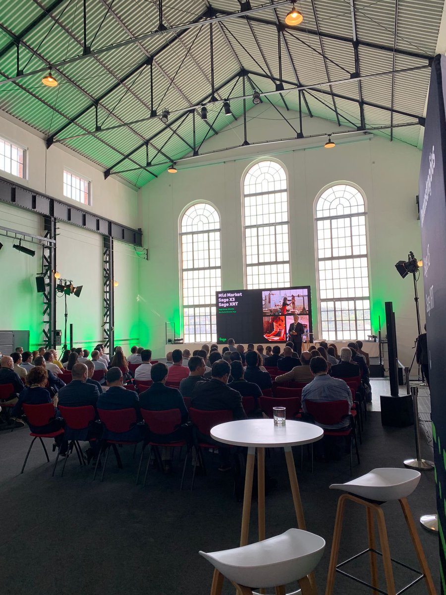 Josepmraventos's tweet photo. Great #SageCustomerDay today with 120 customers &amp; @SagePartners at Museu Electricidade in Lisbon  @sageportugal.  Fantastic energy and conversations! We look forward to a great day sharing new functionalities in Sage X3 &amp; XRT, connecting with them!! @rsinfield https://t.co/rOSPOYa97n