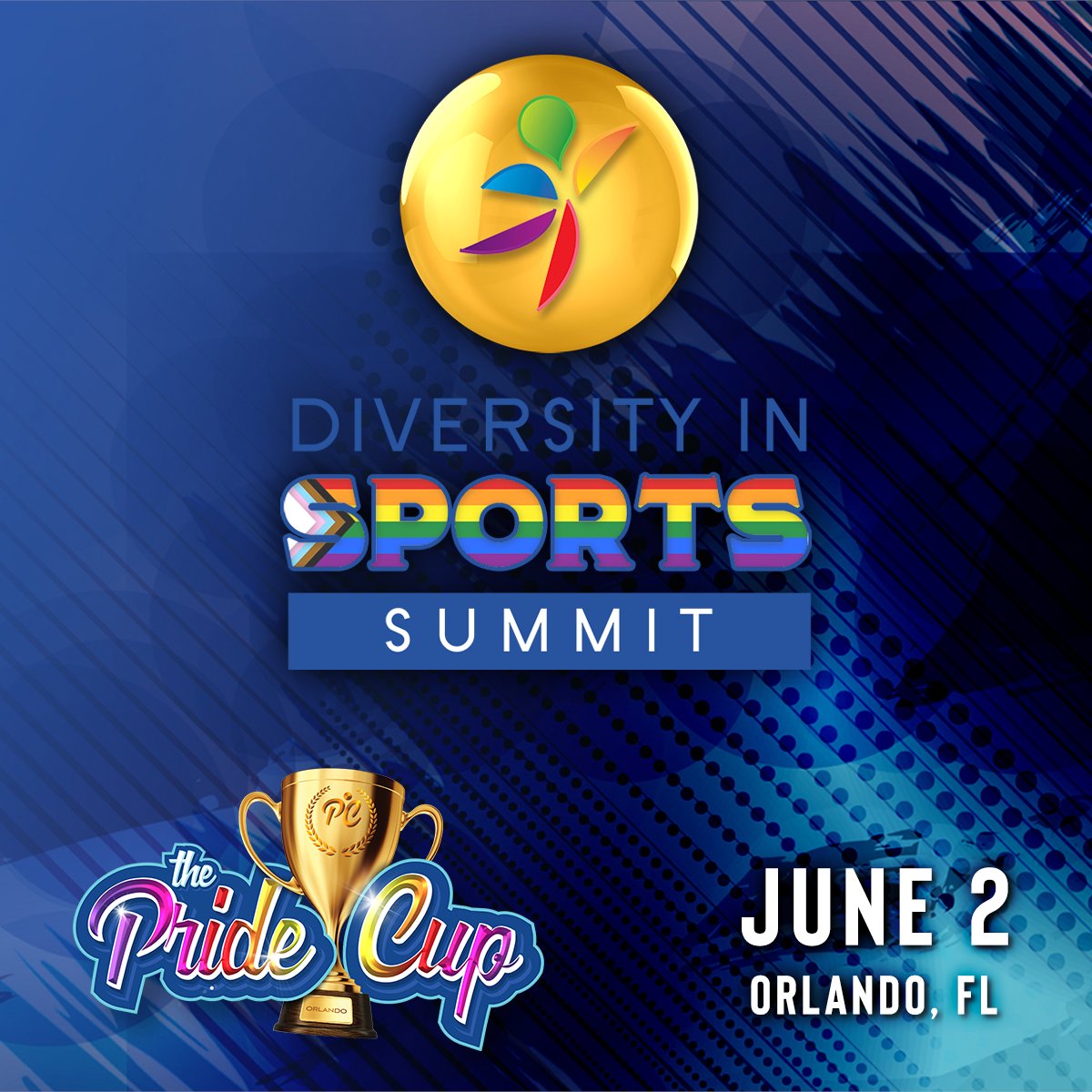 We're just two weeks away from the Diversity in Sports Summit, part of the inaugural Pride Cup in Orlando. Pro, olympic &amp; collegiate LGBTQ+ athletes will tell their stories with an emphasis on how we can make things easier for today’s LGBTQ+ youth.⁠
⁠
kindredpride.org/pride-cup/dive…