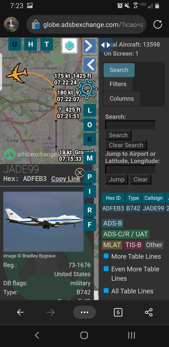 norb420's tweet photo. #ADFEB3 as #JADE99 Up from Joint Base Andrews KADW direct to Kadena Air Base RODN https://t.co/481n9YBqFo