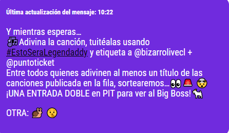 dutrella's tweet photo. DESPACITO #EstoSeraLegendaddy 
@bizarrolivecl

@puntoticket
VAMOS CON TODO A VER AL MEJOR DE TODOS LOS TIEMPOS https://t.co/FR8eEOna2J