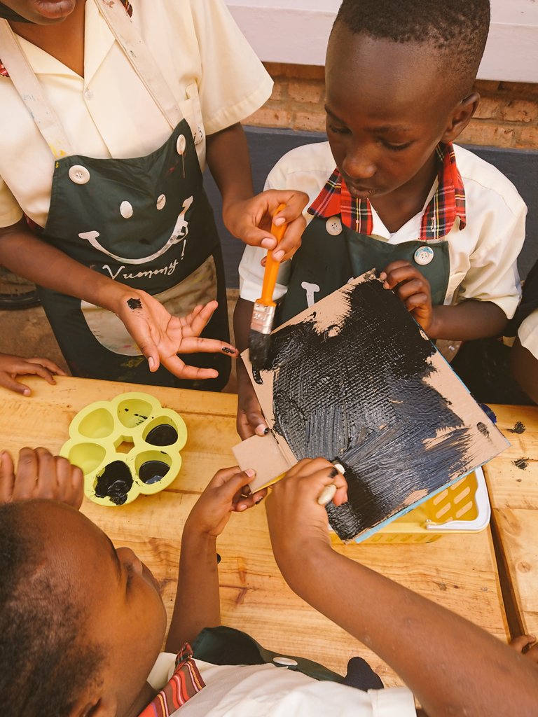 CornerstoneInt9's tweet photo. In today's ICT project, Primary 4 students designed a computer and its parts using cardboards. The main objective was to make them be free to make any prototype any time they get a new idea in technology. @RwandaIndustry @Rwanda_Edu @KOICA_Rwanda @HuyeDistrict @A_sebutege https://t.co/mnhzhWRpLi