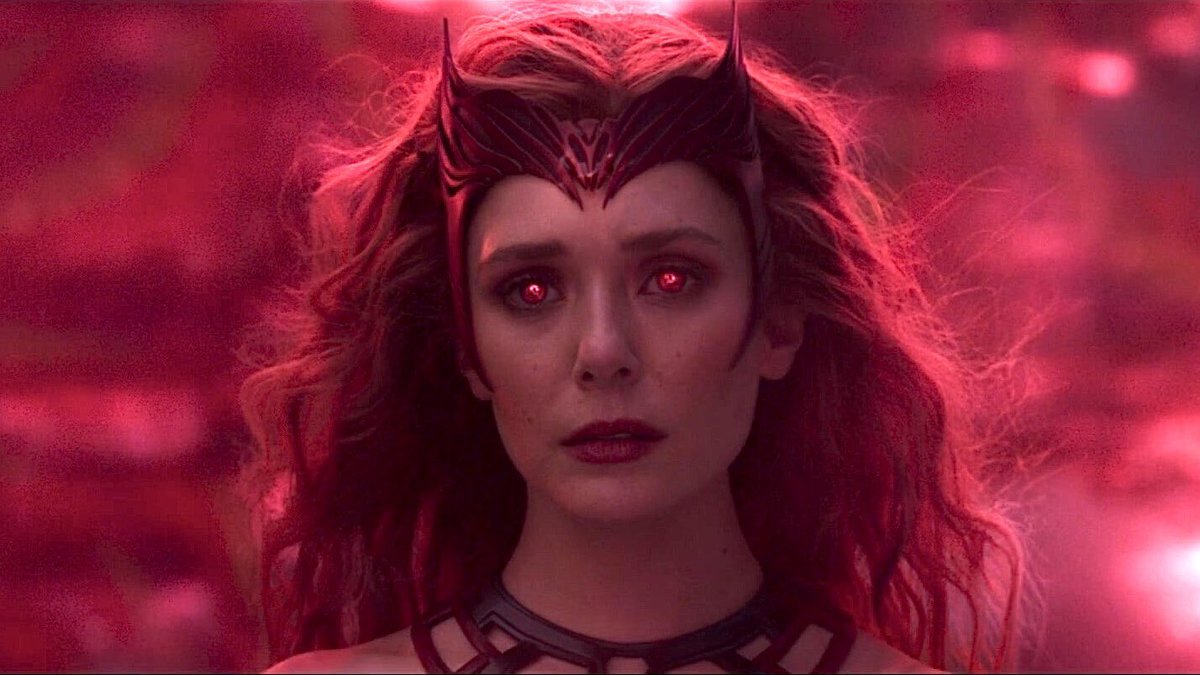 wandasolsen's tweet photo. Wanda with red backgrounds >> #ScarletWitch https://t.co/r3VaMmrBvA