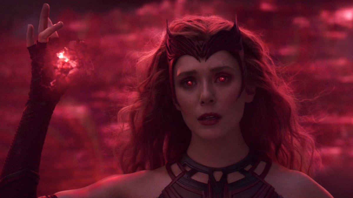 wandasolsen's tweet photo. Wanda with red backgrounds >> #ScarletWitch https://t.co/r3VaMmrBvA