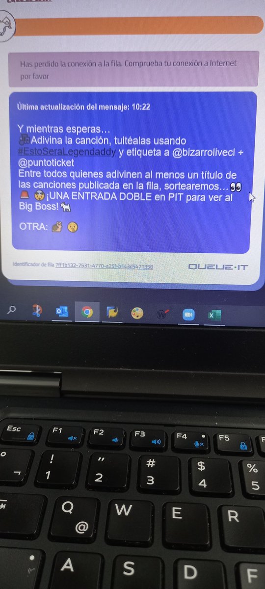 rojamarion's tweet photo. Despacito 🐌🤫 #estoseralegendaddy @bizarrolivecl @puntoticket  no será x fila pero si por concurso 💃 https://t.co/S9GkdZ9S1g