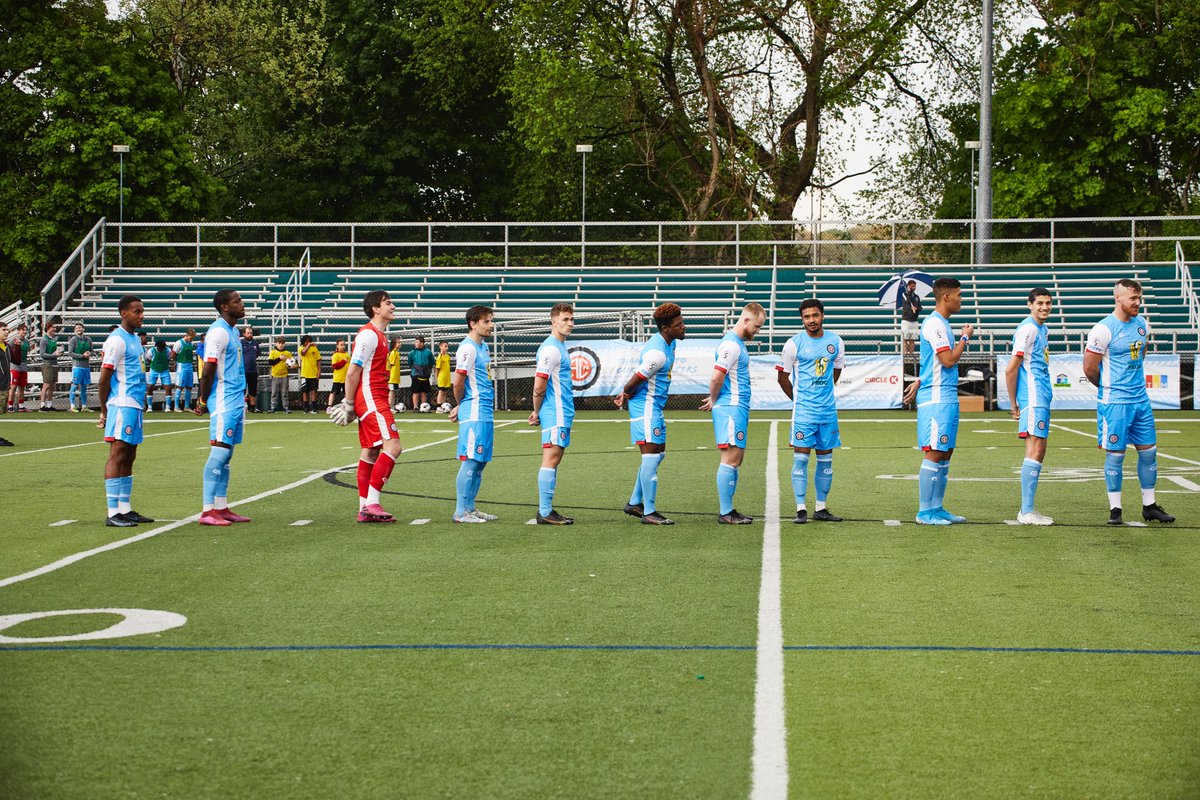 AkronCityFC's tweet photo. Thanks again to our sponsors and the 1,057 fans that made our Inaugural Game one to remember. The entire Akron City FC organization, from the players, to the front office, to the business staff promise to build on this momentum and give Akron a season to remember. https://t.co/Sint3srfGn