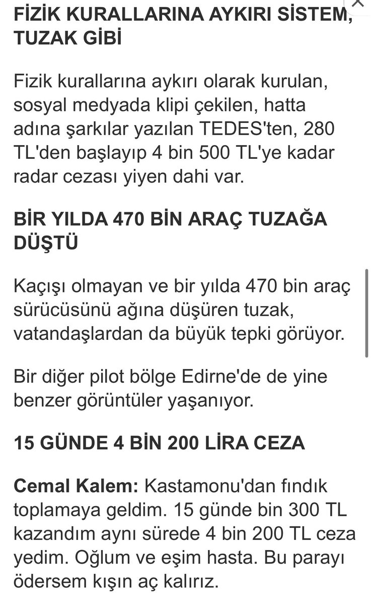 OmerFaMD's tweet photo. @drerkan Çorum Osmancık derim, ilçe içinden geçmenin radar kitabı orada yazıldı…
#TEDES in icadıyla 1 yılda 500.000 radar cezası… #BTC nin icadından bile etkili !
Hatırlayalım https://t.co/noScUZdIra