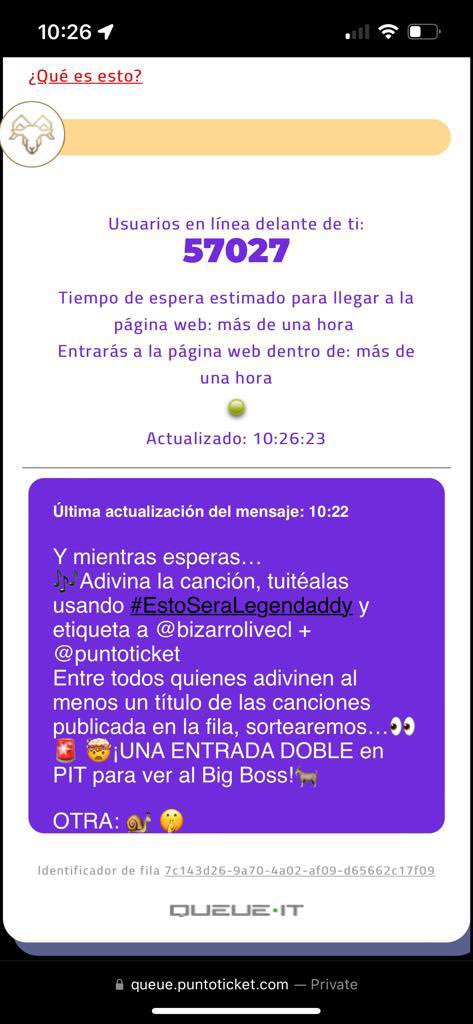fer_castanedac's tweet photo. #EstoSeraLegendaddy despacito @bizarrolivecl @puntoticket https://t.co/aE8G4mefJM