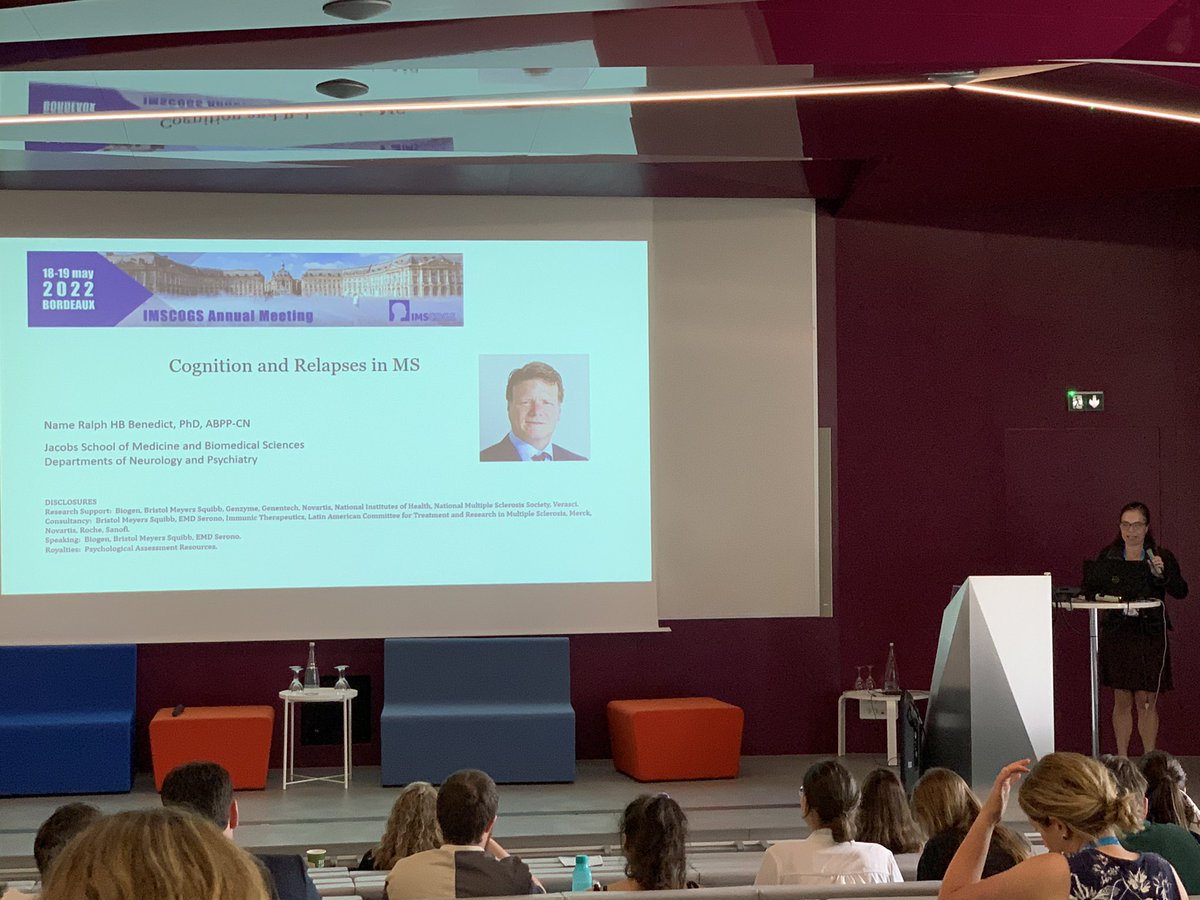 IMSCOGS (@imscogs) on Twitter photo And once more our very own <a href="/dr_sarahamorrow/">Sarah Morrow</a> filling in for prof Benedict: How do relapses affect cognition in MS? What is the evidence for the presence of a “cognitive relapse”? And once more our very own <a href="/dr_sarahamorrow/">Sarah Morrow</a> filling in for prof Benedict: How do relapses affect cognition in MS? What is the evidence for the presence of a “cognitive relapse”?