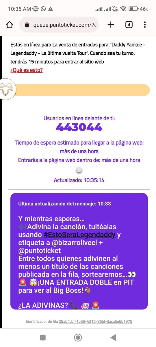 n3lsonhp's tweet photo. @puntoticket @bizarrolivecl #EstoSeraLegendaddy llamado de emergencia  !! Quiero entradaaaaa https://t.co/YKznG8EVXA