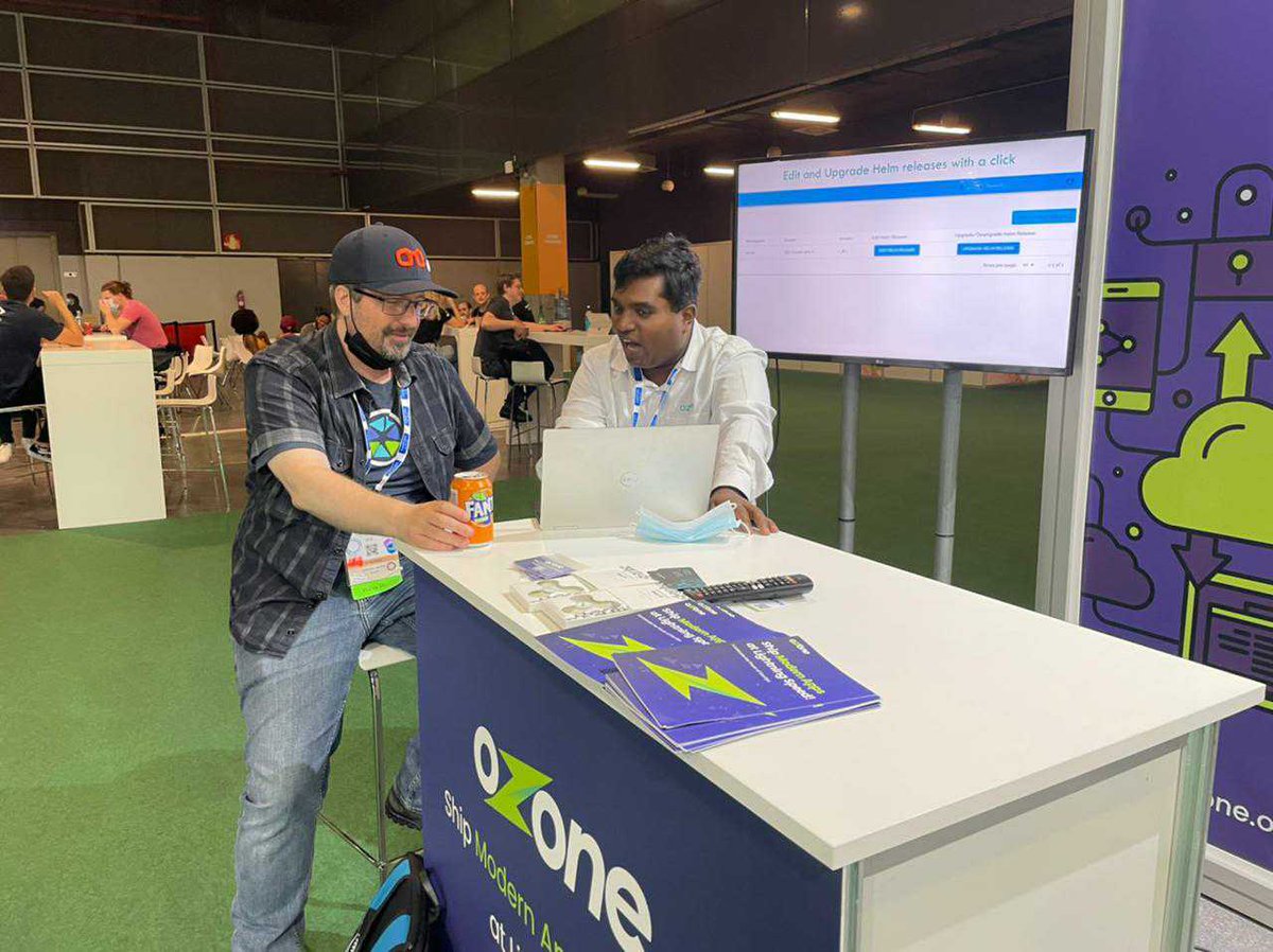 ozone_cloud's tweet photo. Hola from Valencia! Day - 2 was cool and we look forward to the final #kubecon day tomorrow. Don't forget to swing by our booth SU22 for a LIVE demo and grab some super cool goodies!
#cicd #devsecops #devsecops #modernapps #kubernetes #K8s #vsdp #automation #multicloud https://t.co/44Vd5mX4zc