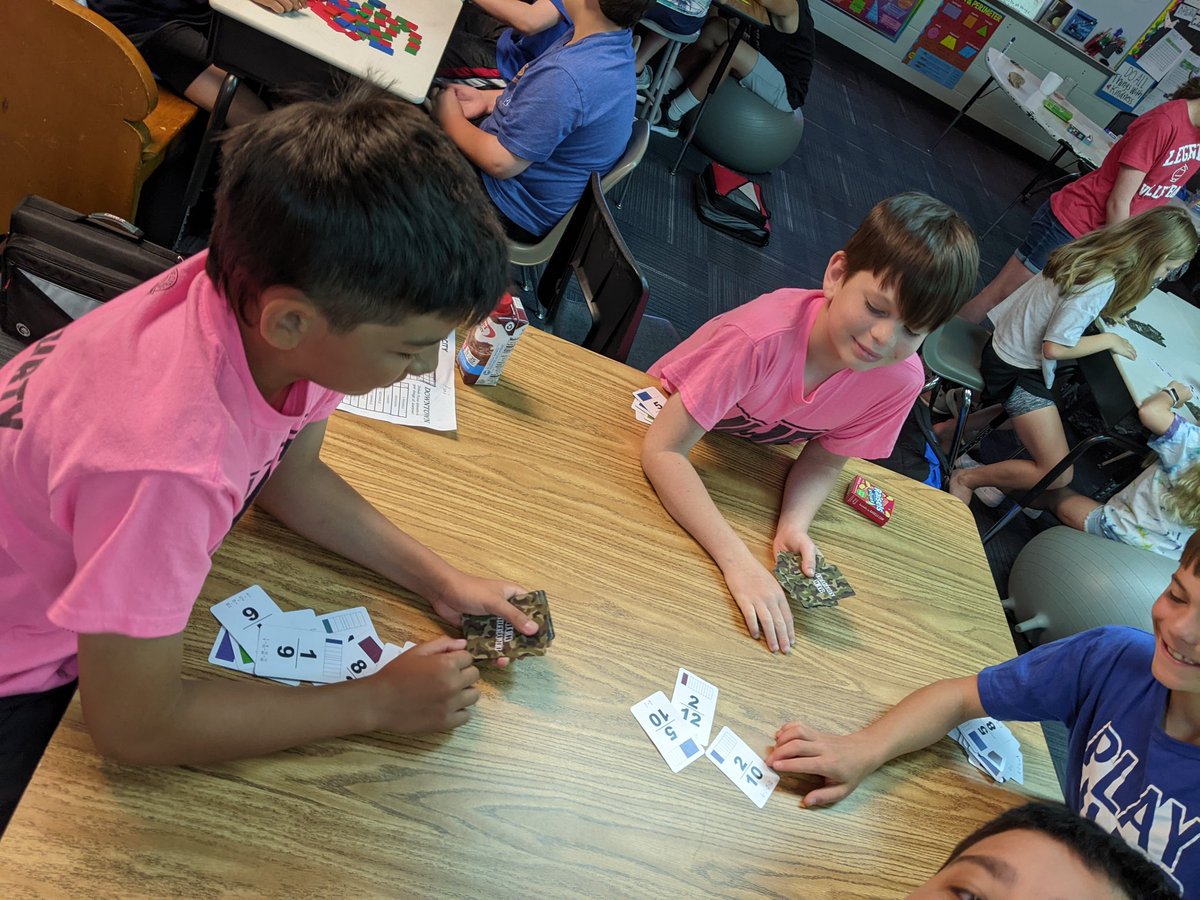 MrsDonelson's tweet photo. Celebrating the last day of rotations with math games: Geometry Bingo, Fraction dominoes and fraction war, Battleship, tangrams, and AdSuMuDi.  
@hhehornets https://t.co/xNyDsa6vez