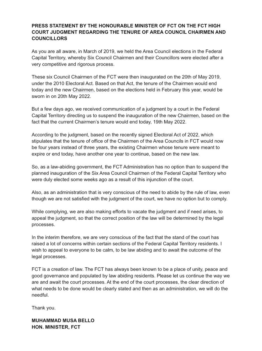 Mal. Muhd Musa Bello tweet media