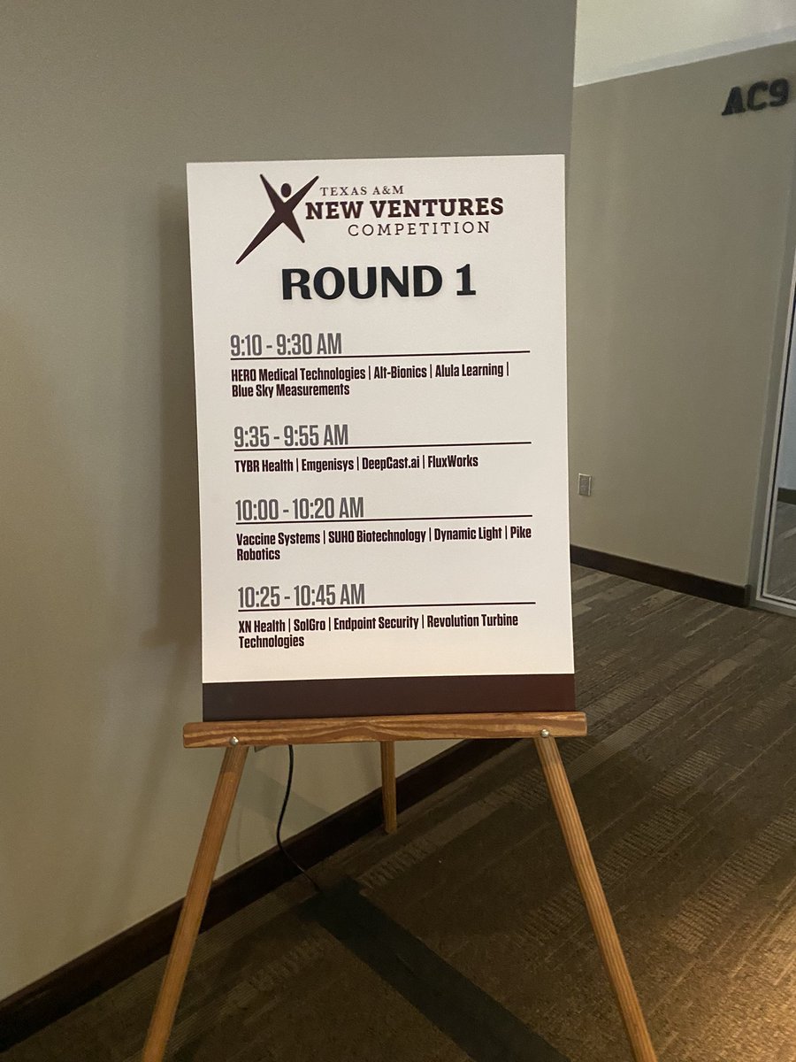 Texas A&amp;M new Ventures Competition and the roster of competitors