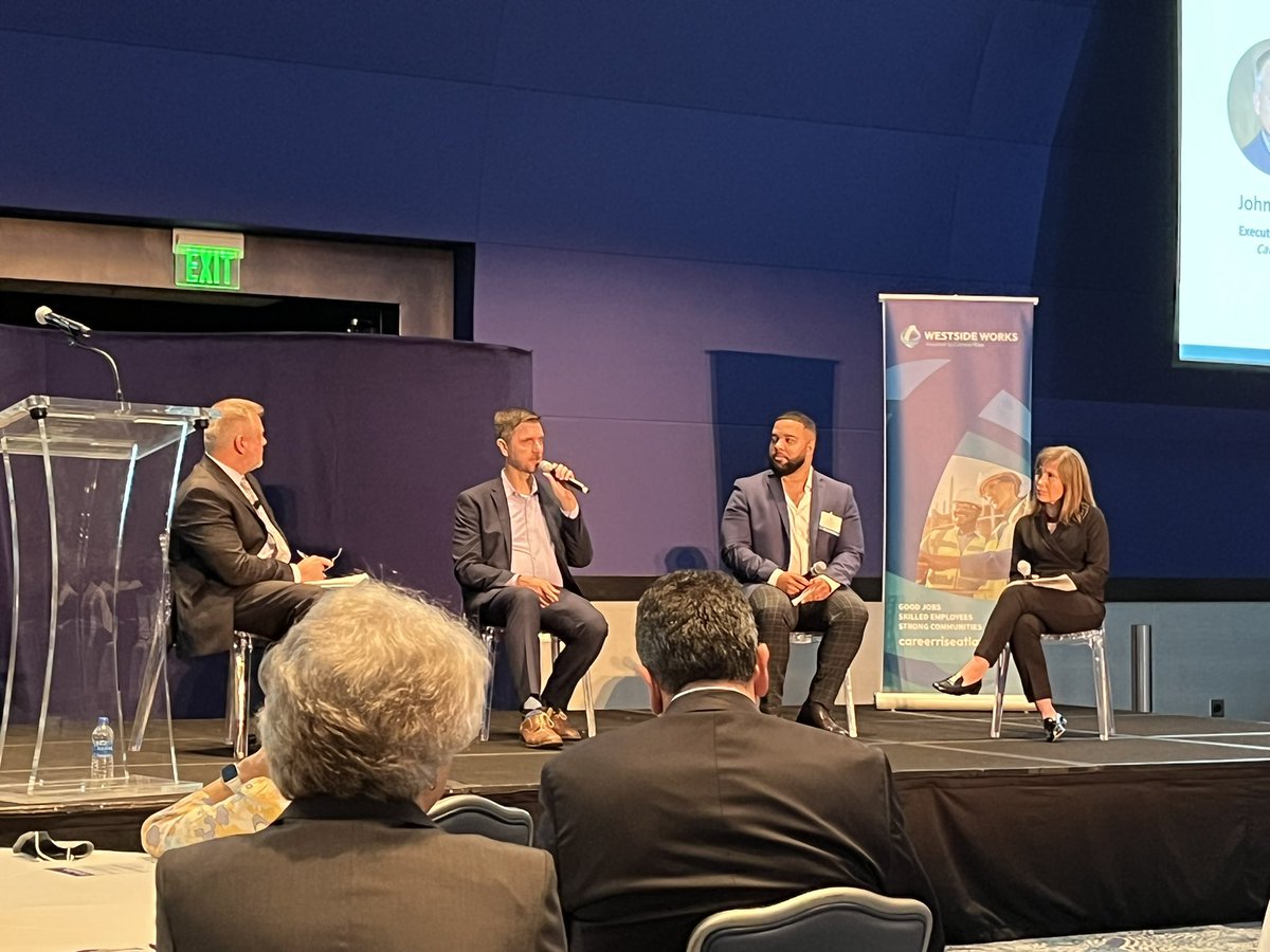MAC_Policy's tweet photo. Celebrating #CareerRise’s anniversary and inaugural Workforce Excellence Summit. Equity@work panel featuring our own @timcairl! https://t.co/CtqTNrYgtC