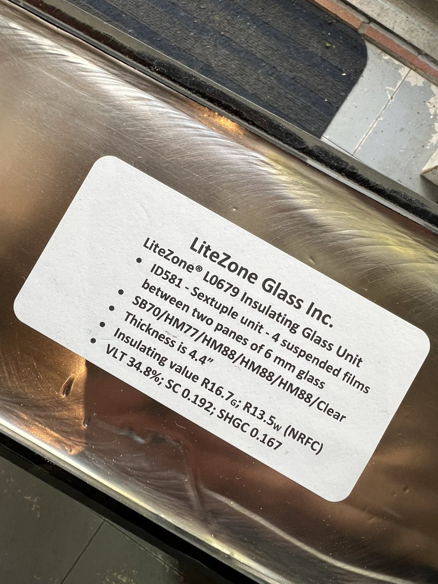 Lanefab's tweet photo. Yesterday we had a show n tell with our @litezoneglass samples. The larger unit has 4 suspended films (R16) which is about the same as an insulated 2x6 wall. It less of a window and more of a “transparent wall” component https://t.co/maOCNYpFE0