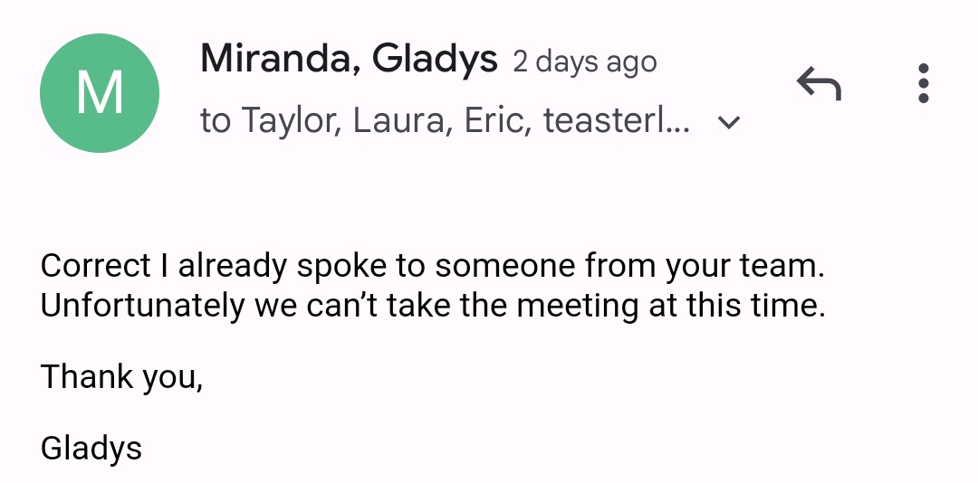 daniela__127's tweet photo. Concerned parents reached out to request a meeting with @NYCMayor, @NYCHealthCommr &amp; @nycHealthy to discuss the indefinite masking of toddlers and only toddlers in NYC. NYC has not provided any data to justify this measure.

Yesterday we got this response from @MirandaHalle120. https://t.co/6lcTz7Z4xK