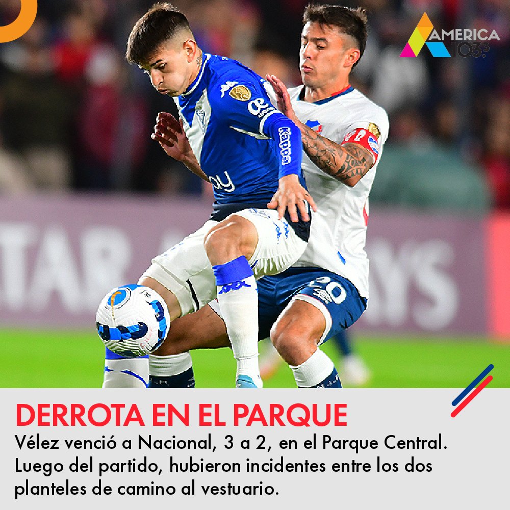 Vélez le ganó a Nacional por 3-2, en la Fecha 5 del Grupo C de la Copa CONMEBOL Libertadores. 
Estudiantes, Vélez y Bragantino suman 5 puntos y Nacional alcanza los 4. 
En la última fecha, Vélez recibirá a Estudiantes de La Plata y Bragantino visitará a Nacional.