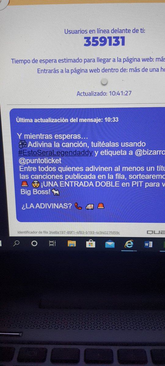 v__mores's tweet photo. Llamado de emergencia... #EstoSeraLegenDaddy @puntoticket @bizarrolivecl quierooo ganarrrrr jejejeje https://t.co/c4y7TK67gP