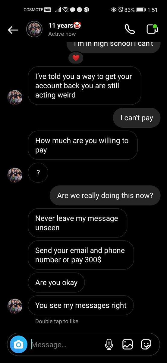 DirectionerFRV9's tweet photo. @instagram Dear @instagram.On May 18th of 2022 at 1:31a hacker broke into my Instagram account wearestillhere_18_1d and changed my password and email address so I'm no longer able to access my account. He asked me to send him money or my email in exchange for my account. What should i do? https://t.co/5Z86oLjtTR