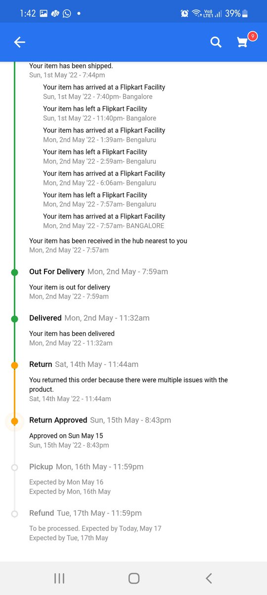 Jravi84's tweet photo. @Flipkart @_Kalyan_K @fireboltt__ 
I have ordered Smart watch on 1st of May but received defective product.Till now no one is responding and simply #flipkart team is been draging this issue. How I can believe in #flipkart products.shud I go to consumer court. https://t.co/UIRcm8pi2X