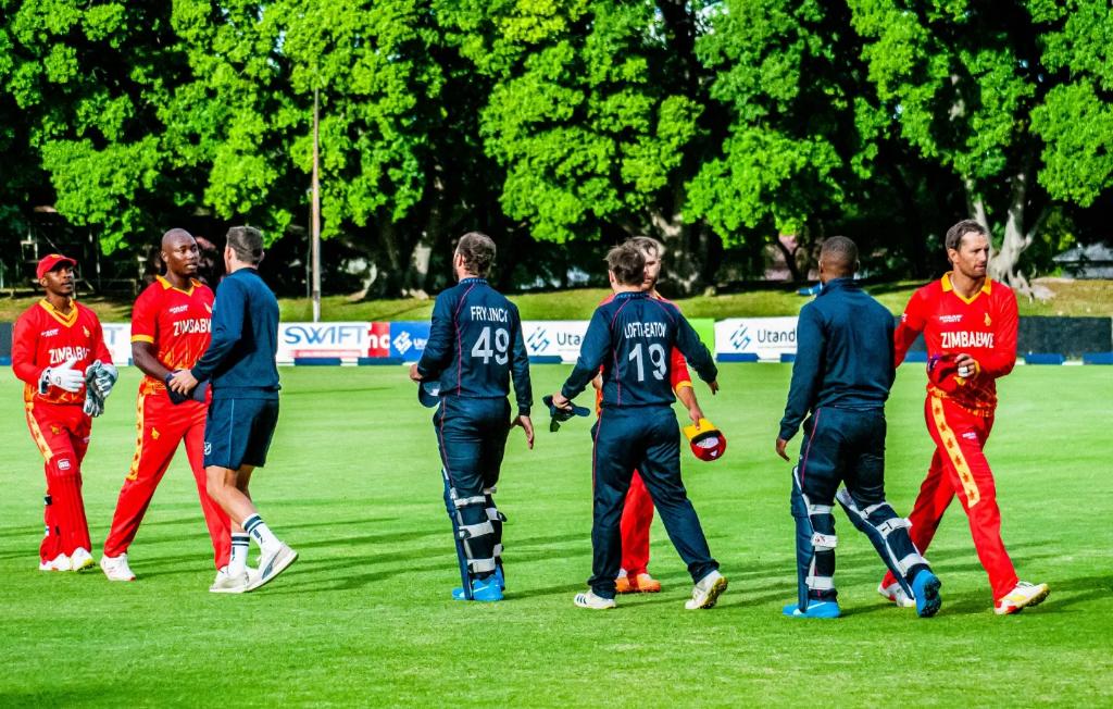 CricketNamibia1's tweet photo. Was great to see @cgbrochy at the crease getting a 5๏ธโฃ0๏ธโฃ and eventually scoring 62* from 53 balls and @gerharderasmus batting 36(26) ๐
Well done on today's bowling๐
@David_Wiese 3/27
@frylinck_jan49 2/17
#RichelieuEagles #EaglesPride #AlwaysHigher https://t.co/UDEoywljyc
