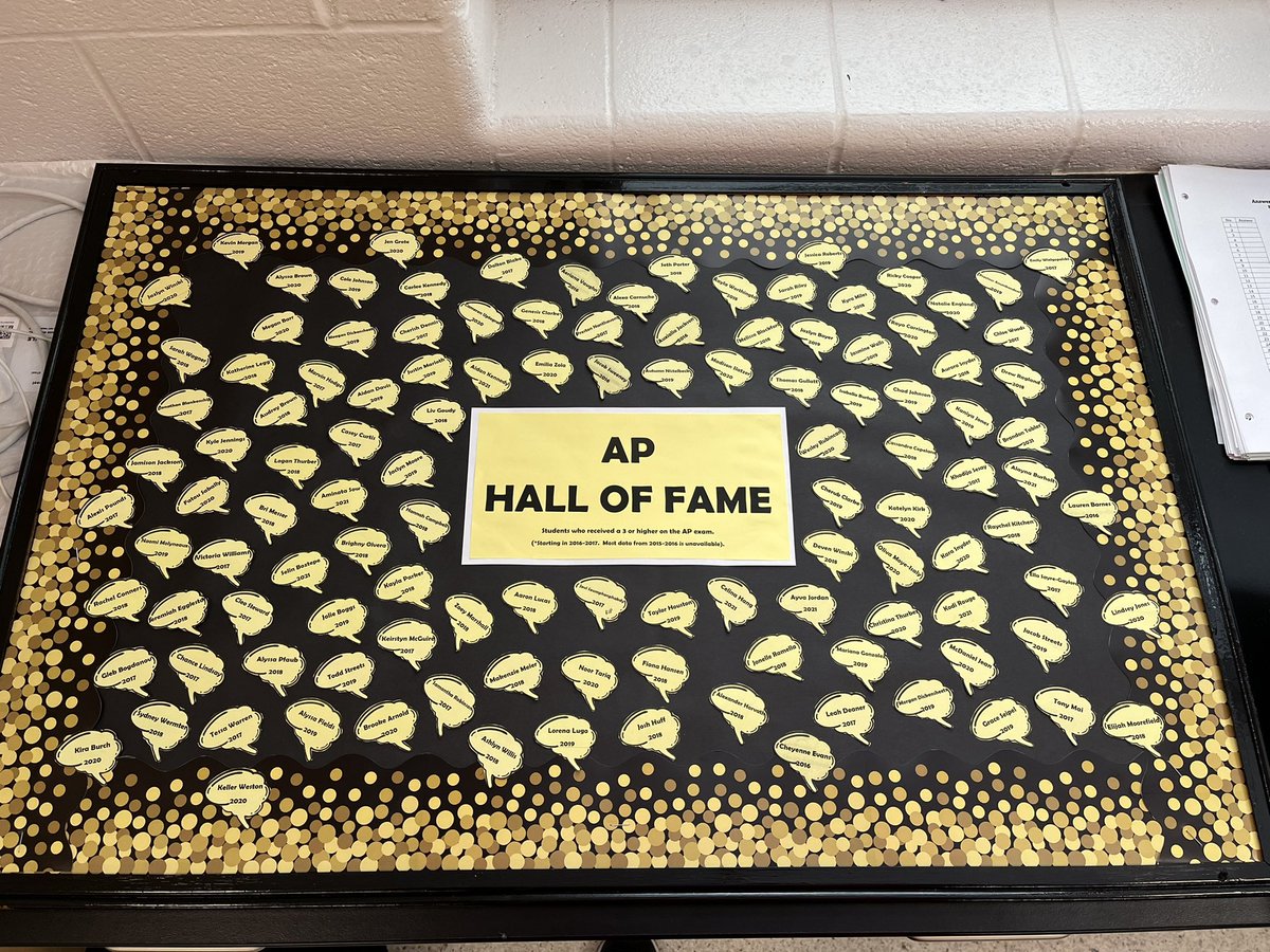 New bulletin board for next year! (15-16 year data unavailable). 🧠🧠 #groveport