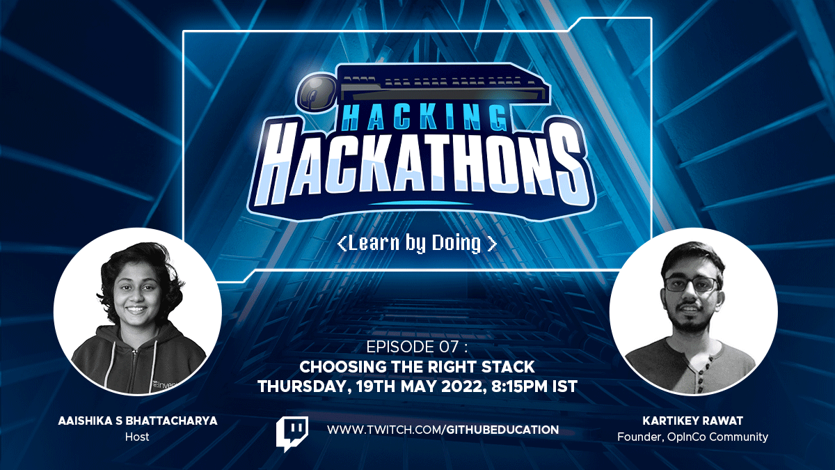 GitHubEducation's tweet photo. We are LIVE! 🎬🔴
Join @Aaishika and @carrycooldude now to learn about tech stacks of all sorts for your next hack! #HackingHackathons ⚡

🔗 https://t.co/KCMzJZGRax https://t.co/SLhjqtxhCl