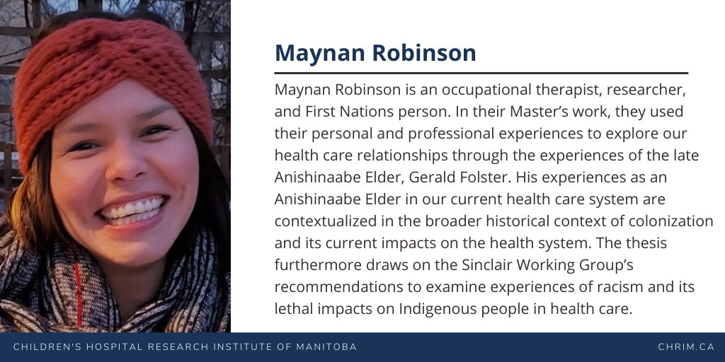 ENRRICH_Theme's tweet photo. #ENRRICHmember Maynan Robinson is affiliated with @RCC_MB and #PIKENet 

Maynan is also a recipient of our #ENRRICH collaboration grant for her work on Jordan's Principle Program Evaluation: An indigenous approach (literature search and needs assessment). 

Congratulations🎉 https://t.co/zeYU0oDQq0