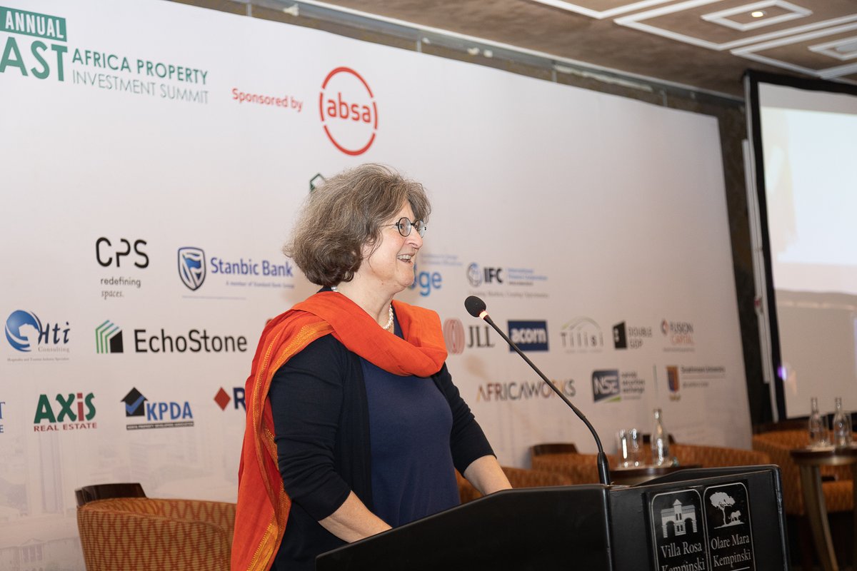 AbsaKenya's tweet photo. .@IFC_org Head of Global Operations, Corinne Figueredo.
The EDGE certification is growing exponentially in Africa, and with partners such as @AbsaKenya we can only see a stronger future. #AbsaSustainabilityCommitment #EAPI2022 https://t.co/NS1OhAUKOw