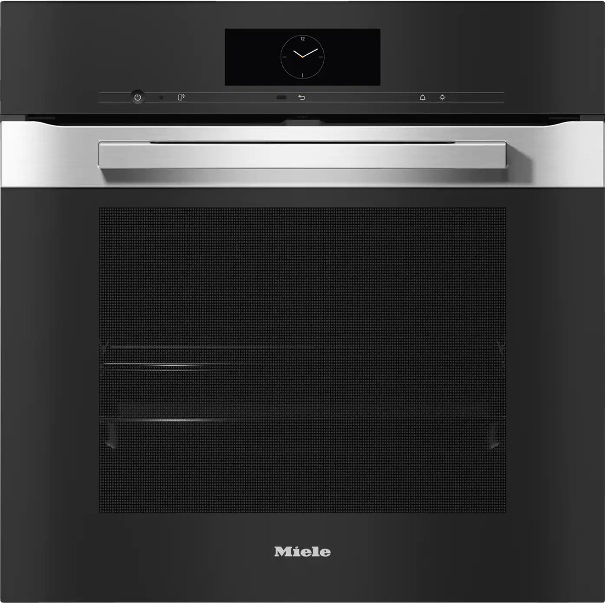 kitchens_future's tweet image. Miele M-Touch Oven H7860BP clean steel. All touch display, camera oven function, moisture plus, pyrolytic cleaning and 2 years warranty. RRP £4129, Now £3400 INC VAT, 2 currently available.