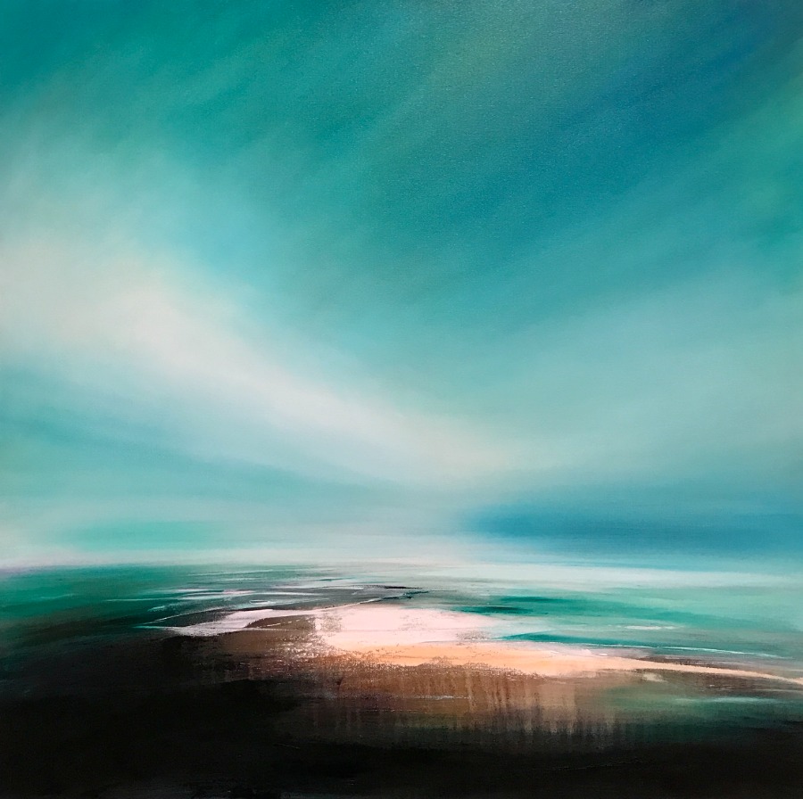 Tessa Houghton
Elevation, 2022
Oil Painting
90 x 90 x 4 cm
£2,200
A seascape in oil on a stretched linen box canvas, framed with a white wooden frame. 
#dealingtintemptation
#passionateaboutart
#contemporaryart
#tessahoughtonart
#bilsandrye
#harrogategallery