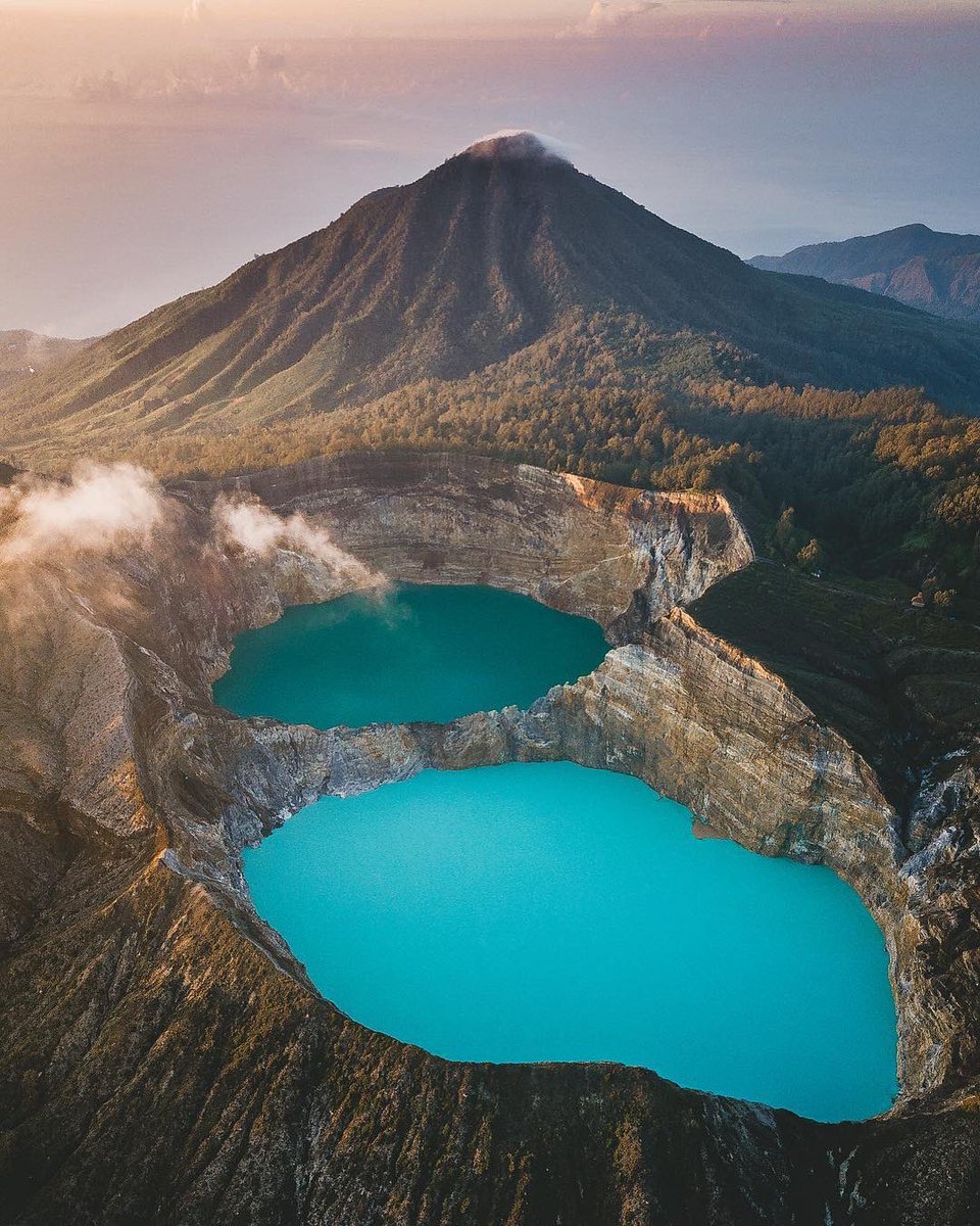 the sulphuric lakes of indonesia